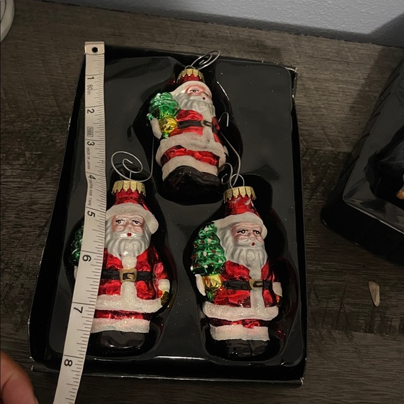 Set Of 4 Santa Figurine Ornament For
Christmas Tree Creative Blown - Picture 6 of 7